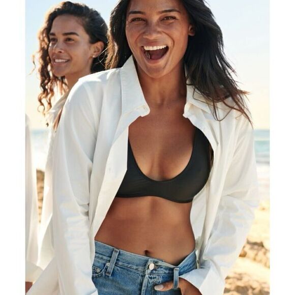 OUTERKNOWN Sydney Boyfriend Shirt white XS new - Picture 12 of 12